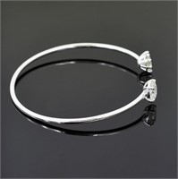 APPR $1800 Moissanite Bracelet 1.15 Ct 925 Silver