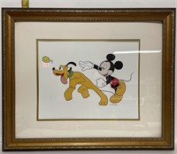 Disney Mickey Mouse and Pluto Framed Art