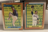 C1) Two Nolan Ryan Baseball Cards , Sleeved Great