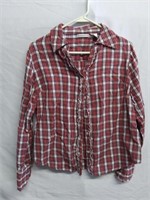 F1)  Hannah Plaid Shirt, M, No Smoking or Pets