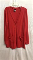 R5) WOMENS AGNES & DORA XL RED LONG SLEEVE