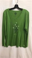 R5) GREEN LIFE IS GOOD XL PEACE OUT SHIRT