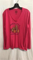 R5) LIFE IS GOOD, WOMENS XL WINE A LITTLE, LAUGH A