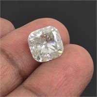 4.60ct Cushion Cut White Moissanite