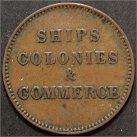 Canada PEI Ships Colonies & Commerce Token PE-10-2