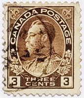 Canada 1918 George V "Admiral" 3 Cents Stamp #129