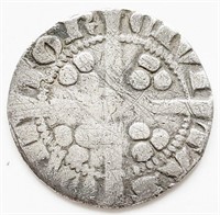 Medieval England 1300s silver Penny coin