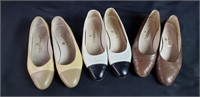 Group of designer style shoes marked Chanel sz