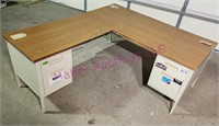 Industrial L Shaped Desk