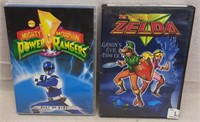 C12) 2 DVDs Power Rangers & Legend Of Zelda
