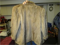 Vtg Koslow's Mink Short Coat w/ Full Collar & Cuff