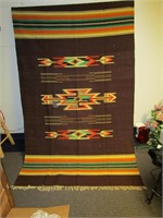 1970s Chimayo 100% Wool Rug / Wall Hanging