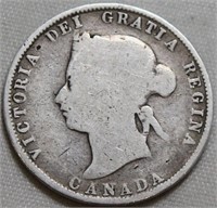 Canada 25 Cents 1872H