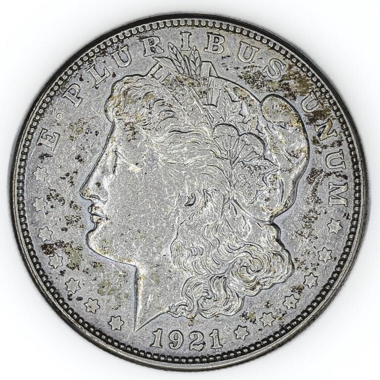 1921 S US Silver Morgan Dollar Coin
