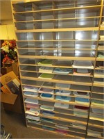 Metal Shelving Sort Unit - 18 Shelves x 4 Cubbies