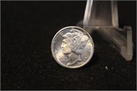 1943-D Uncirculated Mercury Silver Dime