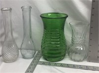 E5) LOT OF FOUR VASES