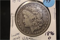 1896-O Morgan Silver Dollar