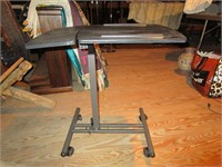 Adjustable Rolling Table on Casters - 2 Level