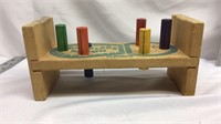 F8) VINTAGE WOOD PLAYSKOOL COBBLERS BENCH-