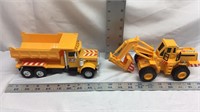 F8) LIGHTWEIGHT PLASTIC DUMP TRUCK & LOADER