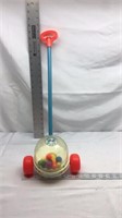 F8) VINTAGE FISHER PRICE PUSH CORN POPPER