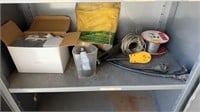 Misc Electrical, Flashlight, Shelf Contents