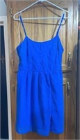 R3) Youth large blue summer dress.