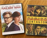 F15) Railway man and Contagion DVDs