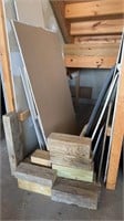 Drywall and Wooden Block Pile