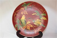 A Decorative Ceramic Parrot Plate