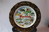 Souvenir Plate from Wisconsin