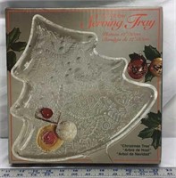 F15) 12" SERVING TRAY CHRISTMAS TREE