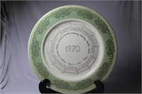 1970 Calendar Porcelain Plate