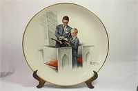 Vintage 1980 Norman Rockwell Gorham Wall Plate