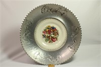 Vintage Limoges Porcelain and Aluminum Bowl