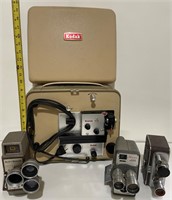 Kodak Projector & Vintage Cameras - Group of 4