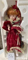 Collectible Red Dress Doll