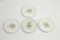 Lot of Four Porcelain Bird Coasters