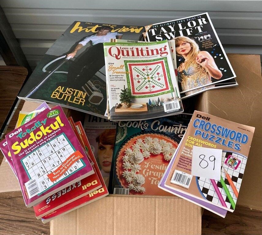 Quilting, Puzzles, and Magazine Lot