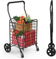 Kiffler Grocery Shopping Cart with 360° Rolling Sw