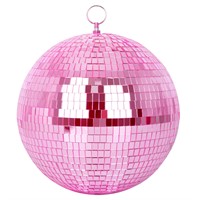 Mirror Ball, MUZTOP 10 Inch Disco Ball with Hangin