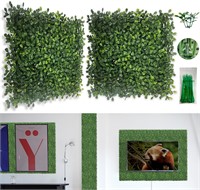 Bybeton Artificial Grass Wall Panel,10"x 10"(12Pcs
