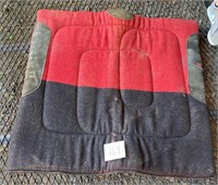 Red and Black Saddle Pad