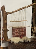 Vintage Native American  weaving art sculpture