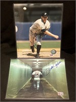 Pete Rose & John Burkett autographed photos