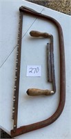 Bow saw and Draw Knife