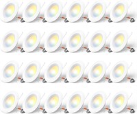 24 Pack 5/6 inch 5CCT LED Recessed Lighting