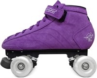 Sz.7 Purple Suede Professional Roller Skate