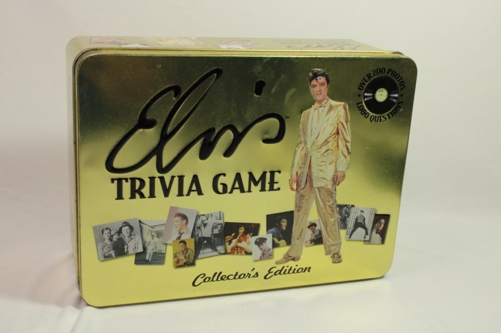 Elvis Trivia Game - Tin Box 2003